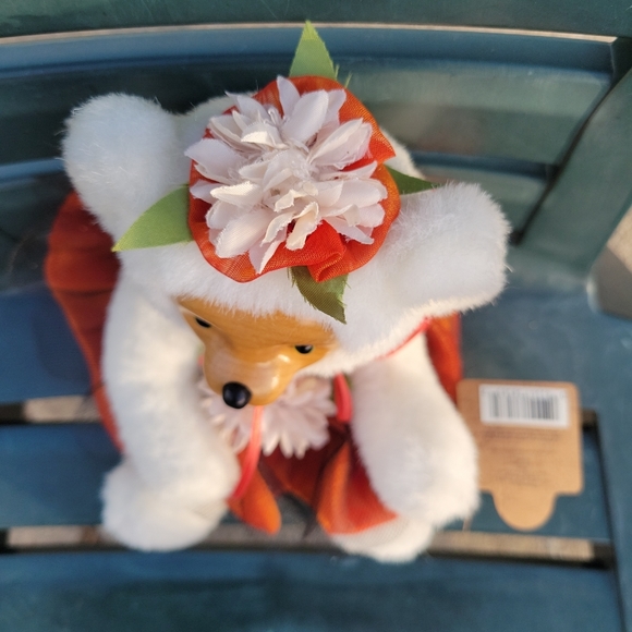 Robert Raikes Bear Flower Fairies Orange Wings Autumn Adorable 10" Tall NWT - Picture 7 of 7